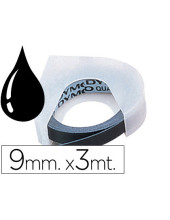 CINTA DYMO 9MM X 3MT NG. TRADICIONAL