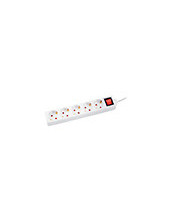 REGLETA Q-CON.5 TOMAS CORRIENTE INTERRUPTOR CABLE 1,5MT.BL. 2
