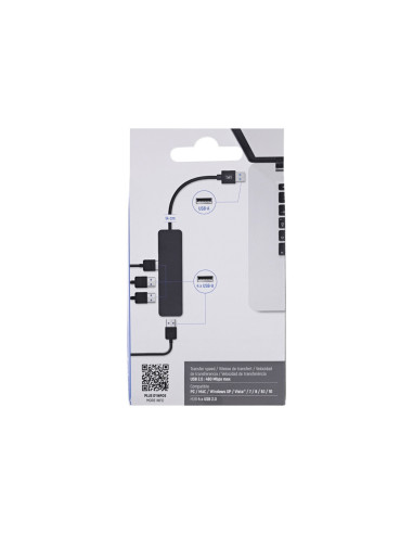 HUB TNB FIRST 4 PUERTOS USB -A 2.0 NG.