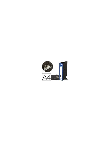 ARCH.PAL.LIDERPAPEL C.FORRADO DIN A4 JASPEADO NEGRO SIN CAJACLASSIC B