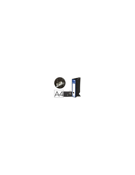 ARCH.PAL.LIDERPAPEL C.FORRADO DIN A4 JASPEADO NEGRO SIN CAJACLASSIC B