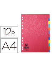 SEPARADOR Q-CON CART.BRILLO JUEGO 12 SEP. A4 MULTI.KF15407