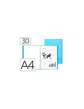 CARPETA ESCAPARATE 30 FUNDAS PP A4 AZ.FROSTY 2