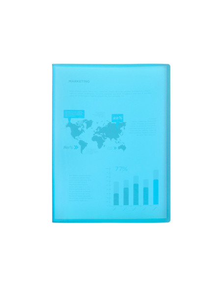 CARPETA ESCAPARATE 30 FUNDAS PP A4 AZ.FROSTY