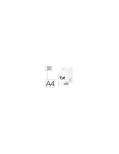CARPETA ESCAPARATE 30 FUNDAS PP A4 TPTE.FROSTY