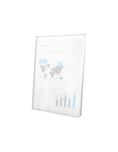 CARPETA ESCAPARATE 30 FUNDAS PP A4 TPTE.FROSTY