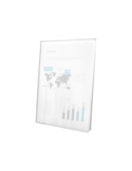CARPETA ESCAPARATE 30 FUNDAS PP A4 TPTE.FROSTY
