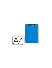 PORTANOTAS Q-CONNECT PLASTICO DIN A4 CELESTE 2,5MM 2