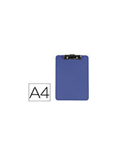 PORTANOTAS PINZA SUPERIOR Q-CONNECT PLASTICO DIN A4 AZUL 3 MM KF21625 2