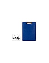 PORTANOTAS Q-CON.PLASTICO 50% RECICLADO A4 AZ. GROSOR 2,1MM 2