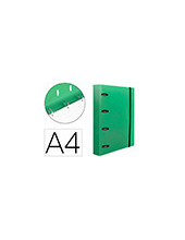 CARPETA RECAMBIO  A4 5MM 100H. 80G PP. 4AN.40MM VE. TRANSLUCIDO 2