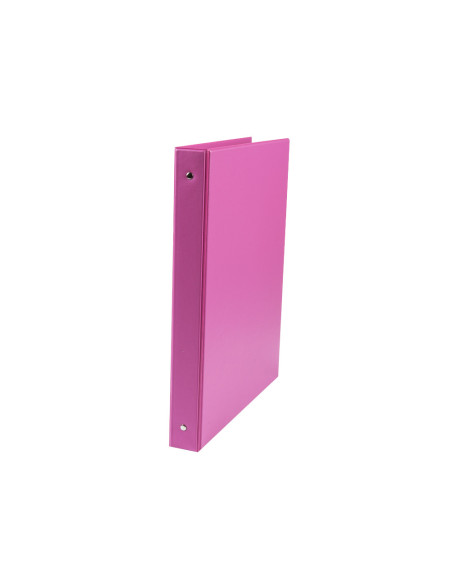 CARPETA LIDERPAPEL 4 ANILLAS 25 MM REDONDAS PLASTICO FOLIO COL.FUCSIA
