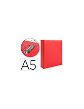 CARPETA 4º 4 ANILLAS 25 MM REDONDAS LIDER  CARTON FORR PVC NJ 2