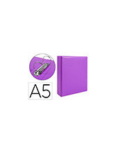 CARPETA 4º 2 ANILLAS 40 MM REDONDAS LIDER CARTON FORR PVC VIO 2