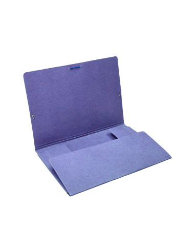 CARPETA GOMAS LIDERPAPEL FL CARTON COMPACTO 3 SOLAPAS AZ.