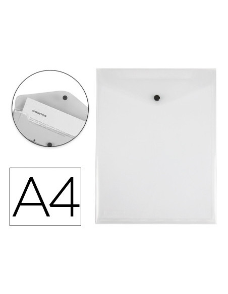 CARPETA LIDERPAPEL DOSSIER BROCHE PP A4 VERTICAL TPTE.50 H.