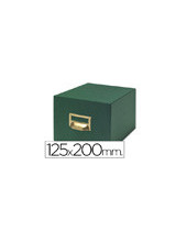 FICHERO FICHAS TELA VER 500 FICHAS N.4 TAMAÑO 125X200 MM 2