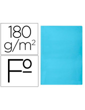 SUBCARPETA FL 180 GR. LIDERPAPEL CELESTE INTENSO