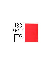 SUBCARPETA FL 180 GR. LIDERPAPEL ROJO INTENSO 2