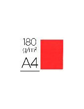 SUBCARPETA A4 180 GR. LIDERPAPEL ROJO INTENSO C/50 2