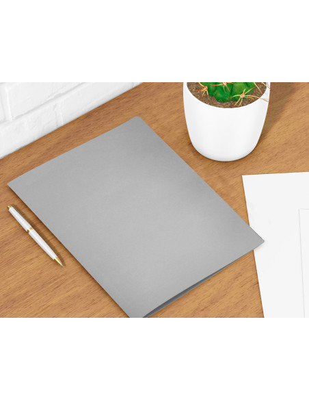 SUBCARPETA FL 180 GR. LIDERPAPEL GRIS INTENSO *59406