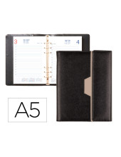 AGENDAAN. 2027 NERO 15X21 CM D/P PAPEL 70G  C IIMANTADO SIMILPIEL NG.