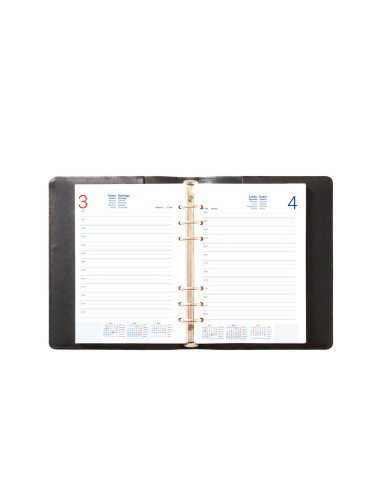 AGENDAAN. 2027 NERO 15X21 CM D/P PAPEL 70G  C IIMANTADO SIMILPIEL NG.