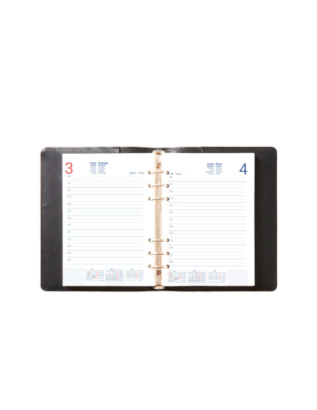 AGENDAAN. 2027 NERO 15X21 CM D/P PAPEL 70G  C IIMANTADO SIMILPIEL NG.
