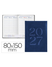 AGENDA OFICINA  2027 ENCUADERNADA CRETA S/V 80X150MM BILINGUE 70G AZ.