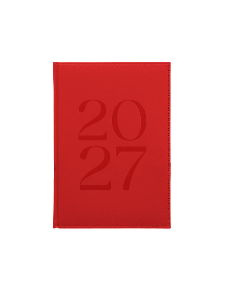 AGENDA OFICINA  2027 ENCUADERNADA CRETA S/V A5 BILINGUE 70G RJ.  DURA