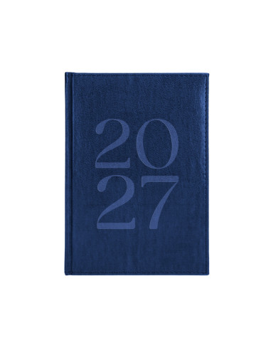 AGENDA OFICINA  2027 ENCUADERNADA CRETA D/P A5 BILINGUE 70G AZ.BLANDA