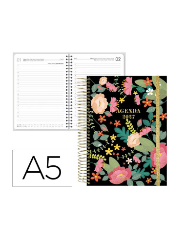 AGENDA OFICINA  2027 ESP.FANTASY D/P A5 BILINGUE 70G PAPEL FSC NG.