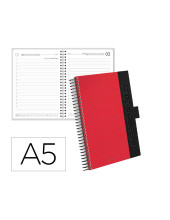 AGENDA OFICINA  2027 ESP.SYMI D/P A5 BILINGUE 70G PAPEL FSC BURDEOS