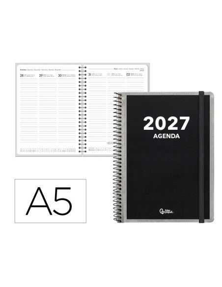 AGENDA OFICINA  2027 ESP.PERSONALIZABLE S/V A5 BILINGUE 70G PAPEL FS