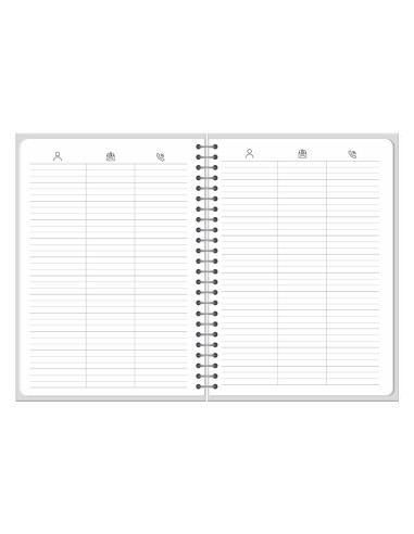 AGENDA OFICINA  2027 ESP.CLASSIC D/P A5 BILINGUE 70G PAPEL FSC MALVA