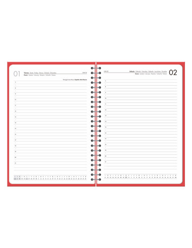 AGENDA OFICINA  2027 ESP.BASIC D/P  A5 BILINGUE 60G PAPEL FSC RJ.