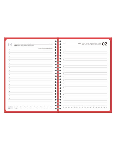 AGENDA OFICINA  2027 ESP.BASIC D/P  A5 BILINGUE 60G PAPEL FSC RJ.