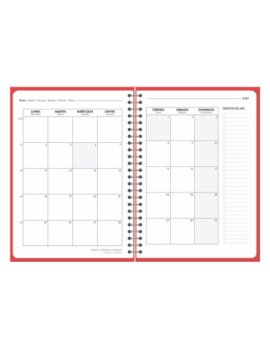 AGENDA OFICINA  2027 ESP.BASIC D/P  A5 BILINGUE 60G PAPEL FSC RJ.
