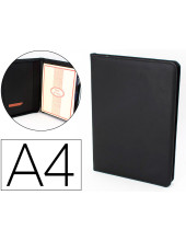 CARPETA SIMIL PIEL DIN A4 NG. CREMALLERA Y DEPARTAMENTOS 332X262X30MM