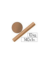 PAPEL KRAFT VERJURADO LIDERPAPEL MARRON 140MT 70GR BOBINA 10KG 2