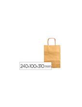 BOLSA KRAFT Q-CONNECT ORO ASA RETORCIDA  240X100X310  MM 2