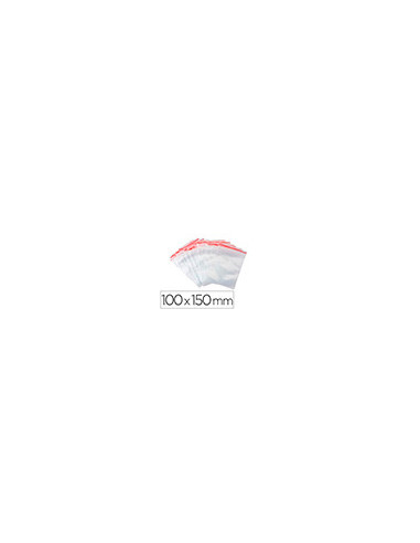 BOLSA PLAST.AUTOCIERRE Q-CON.100X150MM PQ.DE 100 UD.