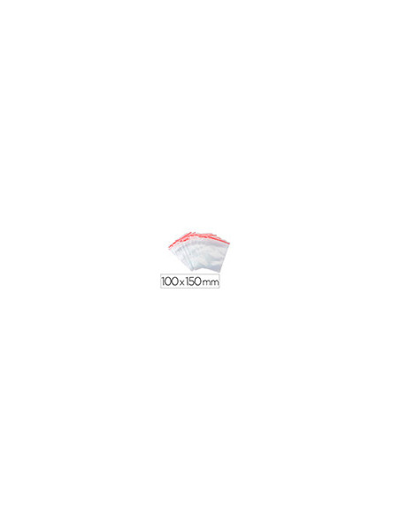 BOLSA PLAST.AUTOCIERRE Q-CON.100X150MM PQ.DE 100 UD.