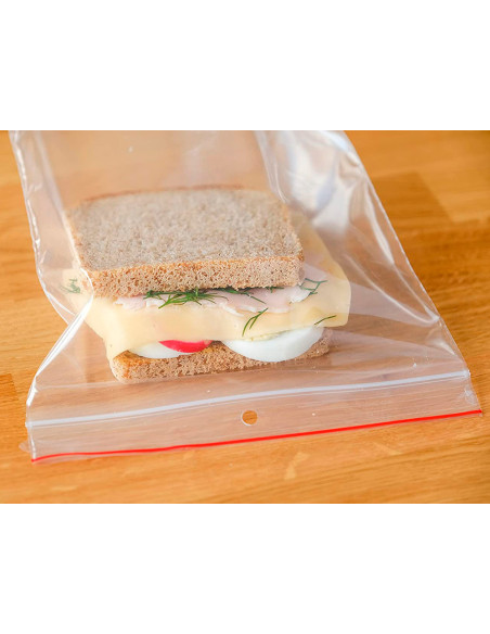 BOLSA PLAST.AUTOCIERRE Q-CON.100X150MM PQ.DE 100 UD.