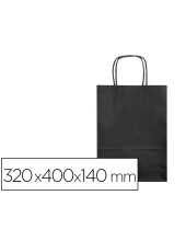 BOLSA PAPEL Q-CON.CELULOSA NG.L ASA RETORCIDA 320X400X14MM