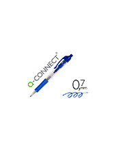 BOLIGRAFO Q-CON AZUL RETRACTIL -CON SUJECION DE CAUCHO 2