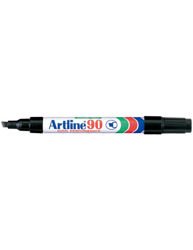ROTULADOR ARTLINE MARCADOR PERM.EK-90 NEGRO PUNTA BISELADA 5 MM PAPEL