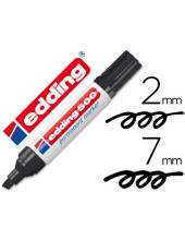 ROTULADOR EDDING MARCADOR PERM.500 NEGRO PUNTA BISELADA 7 MM