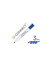 ROTULADOR Q-CON PIZARRA BLANCA COLOR AZUL PUNTA REDONDA 3.0 MM 2