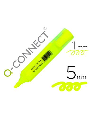 ROTULADOR Q-CON.FLUOR AMARILLO PUNTA BISELADA